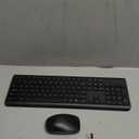 Wireless Keyboard and Mouse Combo, Full Size Silent Ergonomic Keyboard and Mouse, Long Battery Life, Optical Mouse, 2.4G Lag-Free Cordless Mice Keyboard for Computer, Mac, Laptop, PC, Windows (Black)