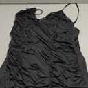 Nightgowns for Women Sexy Ruched Chemise Lingerie Side Slits Lace Trim Sleep Dress for Date Night or Sleeping, XL