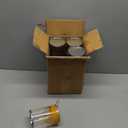 8 PCS Clear Paint Cans, Plastic Empty with Tinplate Lid Portable Handle Paint Containers for Party Favors Decor Candy DIY Art Craft Projects, 3.35 x 4.92 Inch