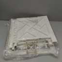 3-Shelf Corner Cabinet  Storage Cupboard with Stylish Shutter Doors and Adjustable Shelves for Kitchen or Bathroom Furniture by Lavish Home (White) (Pack of 2)