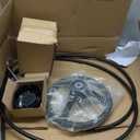 CARMOCAR 12ft Boat Steering Cable System,Outboard Rotary Kit with 13.5 Inch steering wheel,3/4" Tapered Shaft replacement for Marine Boat (12T)