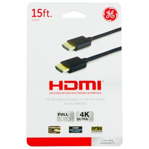 GE 15ft. HDMI Cable with Ethernet