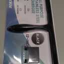 All-Purpose Stainless Steel Shower Squeegee for Shower Glass Door with Adhesive Hook, Bathroom Cleaner Tool Household Window Mirror Squeegee for Glass Doors, Cleaning Tile Wall, Car, 12 inch, Black