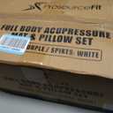 ProsourceFit Acupressure Mat and Pillow Set for Back/Neck Pain Relief and Muscle Relaxation