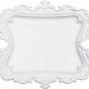 Vintage Small White Ring Dish, Birthday & Wedding Gifts for WomenWedding Ring Tray (White (1 Pack))
