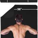 Extra Wide Yoga Mat for Men Women (72"L x 36"W) Non Slip Fitness & Exercise Mat with Alignment Marks for Yoga, Pilates, Floor Workouts (Extra Cushion (1/2 inch Thick))