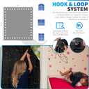 Portable Blackout Curtains (60" x 80") - Travel Blackout Curtains for Baby Nursery w/Stars - Portable Blackout Shades w/UV & Thermal Protection - 20 Stick on Suctions & Velcro Blackout Window Cover