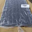 VEVOR 4" Rise Rubber Threshold Ramp, 3 Channels Cord Cover Wheelchair Ramp, No-Slip Surface, 2200 Lbs Load Capacity Rubber Ramp for for Home Doorways Driveways Curb, 41.8" L x 24" W x 4" H