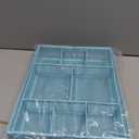 Marbrasse Expandable Desk Drawer Organizer, Mesh Drawer Organizer Tray with 10 Adjustable Compartments, Desk Organizers and Accessories for Office Supplies, Makeup & Vanity (Expandable-Blue)