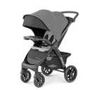 Chicco Bravo LE ClearTex Full-Size Stroller for Babies and Toddlers, UPF-Rated Canopy, GREENGUARD Gold Certified, Lightweight, One-Hand Compact Fold, Pewter/Grey