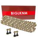428 X-Ring Chain 132 Links with Connecting Master Link; Heavy Duty Drive Chain for Motorcycle ATV Bicycle Go Kart-Gold