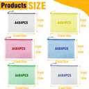 36pcs Large A4 Mesh Zipper Pouch File Bags YOPCDJ Reusable Zippered Pouches for Organizing Classroom, Board Game Storage, Puzzle Bags