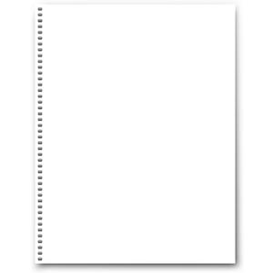 PrintWorks 04147 - Punched Paper 44-Oval Hole, GBC Punch, .2475" Pitch 24#, 2500/ctn