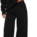 PRETTYGARDEN Womens Sweatsuits 2 Piece Set 2026 Casual Winter Long Sleeve Hoodie Loose Wide Leg Sweatpants Fall Tracksuit L