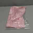 Mxiqqpltky Satin Pajama Shorts for Women Y2k Lounge Pj Shorts Smocked Elastic Waist Loose Fit Ruffle Pajama Bottoms Sleepwear (Small, Pink)