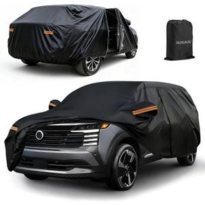Custom Fit Car Cover for 2016-2025 Nissan Kicks, 10 Layers All Weather Outdoor SUV Car Covers with Zipper Door & Windproof Bands, Reflective Strip for Snow Rain Dust Hail Cover Sun UV Protection
