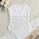 Avidlove Women Mesh Bodysuit Cami Body Suits Sexy Sheer Leotard Shirt Tops