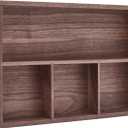 pandapark Wood Organizer Tray,Black Walnut,Desk & Drawer Storage Box (Walnut Master)