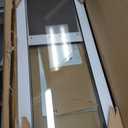 Doggy Door for Sliding Glass Door, Adjustable Height 75 4/5" to 80 3/10" Sliding Door Dog Door Insert, Suitable for Small Doggies Up to 25 lbs, Medium, White