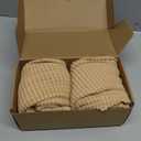 uxcell Stretch Armrest Covers Armchair Anti-Slip for Chairs Sofas Couch Arm Covers Recliner Sofa 2 Set w/Twist Pins (Khaki)