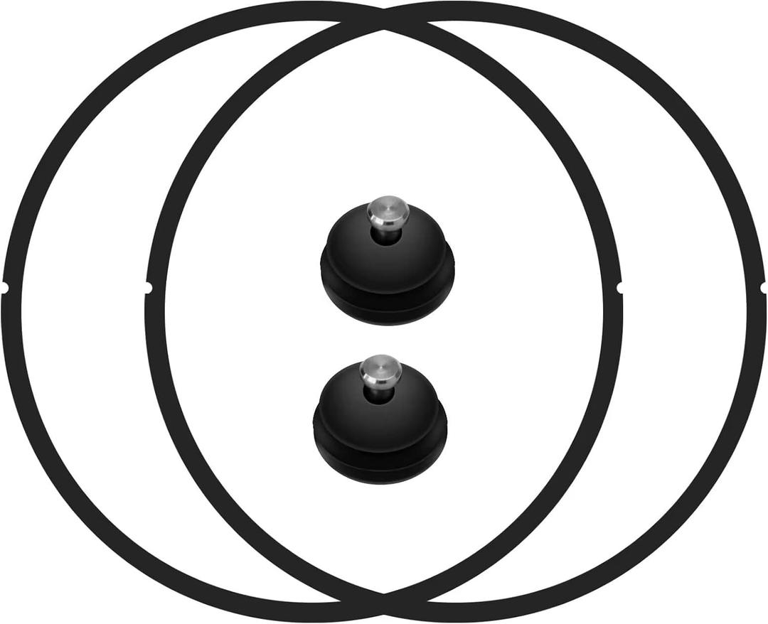 1075 09907 Pressure Canner Sealing Ring & Automatic Air Vent, Cooker Sealing Ring for Presto In Box Pressure Canner Cooker CA16, CA16H & 21 Qt, with Automatic Air Vent 9911 (2 Pack)