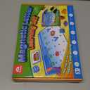 Coogam Preschool Alphabet Learning Activities, Magnetic EVA Letters Matching & Handwriting Game, Educational ABC Recognition with 6 Pattern Cards, Phonic Manipulatives Toys for Kids Age 3+