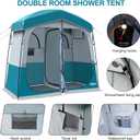 Shower Tent, Outdoor Camping Privacy Shelter-Dressing Changing Room-Portable Toilet Tent for Hiking Sun Shelter Picnic Fishing 2 Rooms
