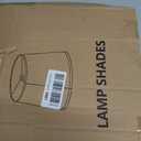 Lamp Shade, Beige Drum Lampshades for Table & Floor Lamps, Natural Linen Hand Crafted Replacement Lamp Shades with Harp Holders, 11.6" Top x 12.6" Bottom x 9.5" High
