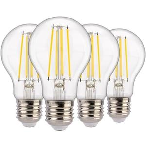 FLSNT Dusk to Dawn Outdoor Sensor A19 LED Light Bulb, 5000K Daylight, 7W (40W Eqv.), 800LM, Vintage Filament E26 Base,Auto On/Off Photocell Automatic for Energy-Efficient Outdoor Lighting, 6 Pack