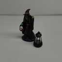 Ebros Large 16.5"Tall Beacon Of The Styx River Grim Reaper Charon Holding Scythe And Solar Powered Lantern LED Light Statue Deadly Wraith Transporting Lost Souls Spooky Halloween Patio Decor Figurine