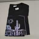 Arizona Cactus Vintage State Map T-Shirt, Medium 