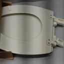 Mayfair Cassel Slow Close Toilet Seat, Easy Clean, Non Slip Premium Wood Seat, Easy Install, Made in USA, Elongated, Biscuit