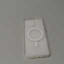 JETech Magnetic Case for iPhone 12 Pro Max 6.7-Inch Compatible with MagSafe Wireless Charging, Shockproof Phone Bumper Cover, Anti-Scratch Clear Back (Clear)