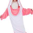Shark Blanket Hoodie Women Dinosaur Wearable Blanket Gifts for Adults Onesie (Small)