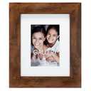 Malden 8x10 Matted Picture Frame - Made to Display Pictures 5x7 with Mat, or 8x10 wihtout Mat - Walnut  2 Packs