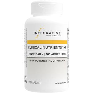 Integrative Therapeutics Clinical Nutrients HP - Daily Multivitamin for Vital Nutrients - Antioxidant Support for Men & Women* - No Added Iron - Dairy-Free - 120 Count (60 Servings), Exp 07/31/2027