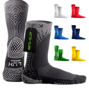 LUX Sports ProCleat Performance Grip Socks GripArray™ - Athletic Socks for Performance Sports - Grip Socks for Men and Women Black