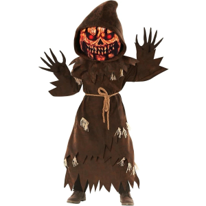 Morph Pumpkin Costume Kids, Brown Pumpkin Grim Reaper Costume Kid, Scary Halloween Costumes For Kids, Halloween Costumes Boy