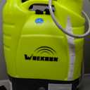 4 Gallon Battery Powered Backpack Sprayer Electric Garden Pump Sprayer with Lithium Battery for Long Time Spray Brass Telescope Wand and Multiple Nozzles for Spraying Cleaning