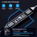 RGB Wireless Car Charging Pad for Magsafe, REESTECQI 15W LED Magnetic Wireless Charger for Car Non Slip Type C Charging Mat with 40W Car Charger Compatible with iPhone 17-12, Airpods (30CM Cable)