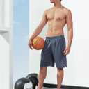 NORTHYARD Men's 10" Athletic Basketball Shorts with Zipper Pockets Quick Dry Lightweight Running Workout Gym Tennis Shorts (XXXL)