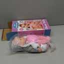 12 Inch Baby Doll - 12" Lifelike Baby Doll with 3-Piece Outfits, 4 Accessories & Feeding Playset - Realistic Rosy Cheeks & Blue Eyes, for Kids (Cute Pink)