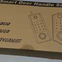 BEBASIA Smart Fingerprint Door Lock with Handle Set, Full App Control, Electronic Digital Touchscreen Keypad, Deadbolt Smart Locks for Front Door, Auto Lock, Black