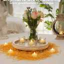 Amagic 50Pack Flameless LED Tea Lights Candles Battery Operated, Electric Fake Tealight Candles for Votive, Halloween, Christmas, Home Decor, Wedding, Table Decor (50Pack) (White)