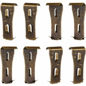 Brick Clips - 8 Pcs Heavy Metal Wall Hangers for 2-1/4 to 2-3/8 Inch Bricks, Ideal for Outdoors & Home Decor