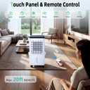 Swamp Cooler, Portable Air Conditioners with 3 wind Modes, 3 Speeds, 3.5-Gallon Water Tank for Evaporative Air Cooler Long Cooling, 45 dB Windowless Air Conditioner 120 Oscillation 4 Ice Packs