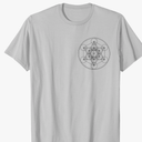 Port Company, Metatronscube, Sacred Geometry, Platonic Solids, Yoga T-Shirt, Size Large