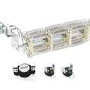 Siwdoy LA-1044 LA1044 Dryer Heat Element and LA-1053 Dryer Thermostat Fuse Kit Compatible with Maytag PYET444AYW, Maytag PYET244AYW, Admiral LNC7764A71 Dryer