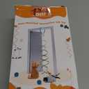 Interactive Cat Toys for Indoor Cats, Automatic Hanging Door Feather Toy Mouse & Ribbon Wand Teaser,USB-Rechargeable Self Play Chase Exercise Feather Toys for Bored Indoor Adult & Kitten Cats (White)