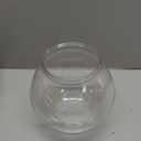 Mifoci 6 Pcs Fish Bowl Plastic Fish Tank Clear 100 oz Goldfish Bowl Multipurpose Round Desktop Aquarium Transparent for Home Office Goldfish Turtle Candy Party Favors, 7.09 x 6.3 Inch